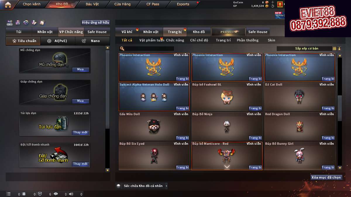shop acc cf uy tin gia re